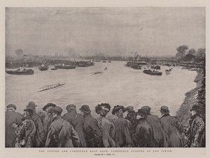 Corrida de Barcos de Oxford e Cambridge, Cambridge, líder no final
